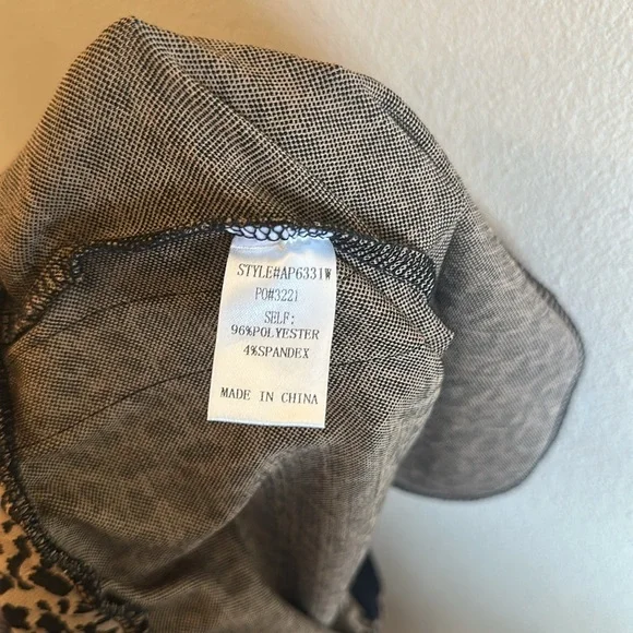 ANNIEWEAR Ziggy Pull On Track Pants Leopard Side Pockets Womens Size XL - Picture 11 of 12